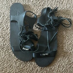 Free People lace up sandels